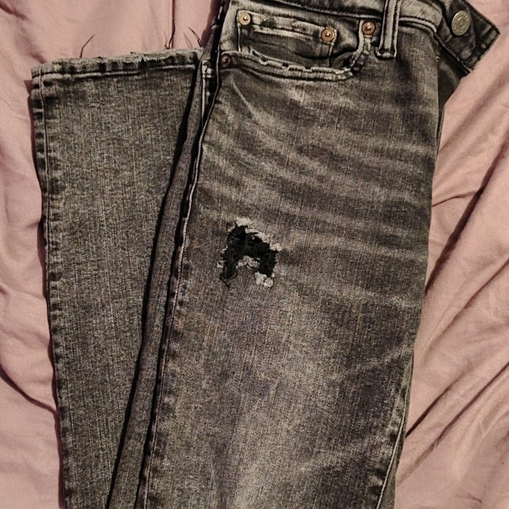 American Eagle Outfitters Gray Straight Leg Jeans